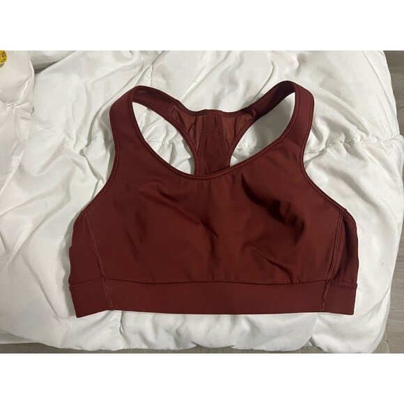 Athleta Hustle Sports Bra 38 B/C Rust Red - Picture 2 of 11